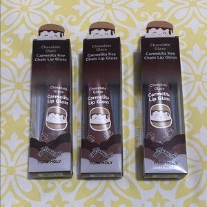 TONYMOLY 3X Chocolate Glaze Carmelita Key Chain Lip Glosses Squishmallow Collab
